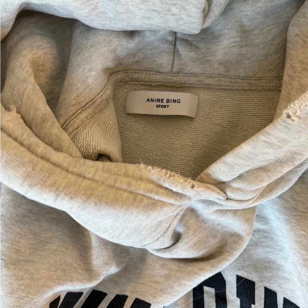 Anine Bing Gray Logo Crewneck Sweatshirt - Picture 4 of 4